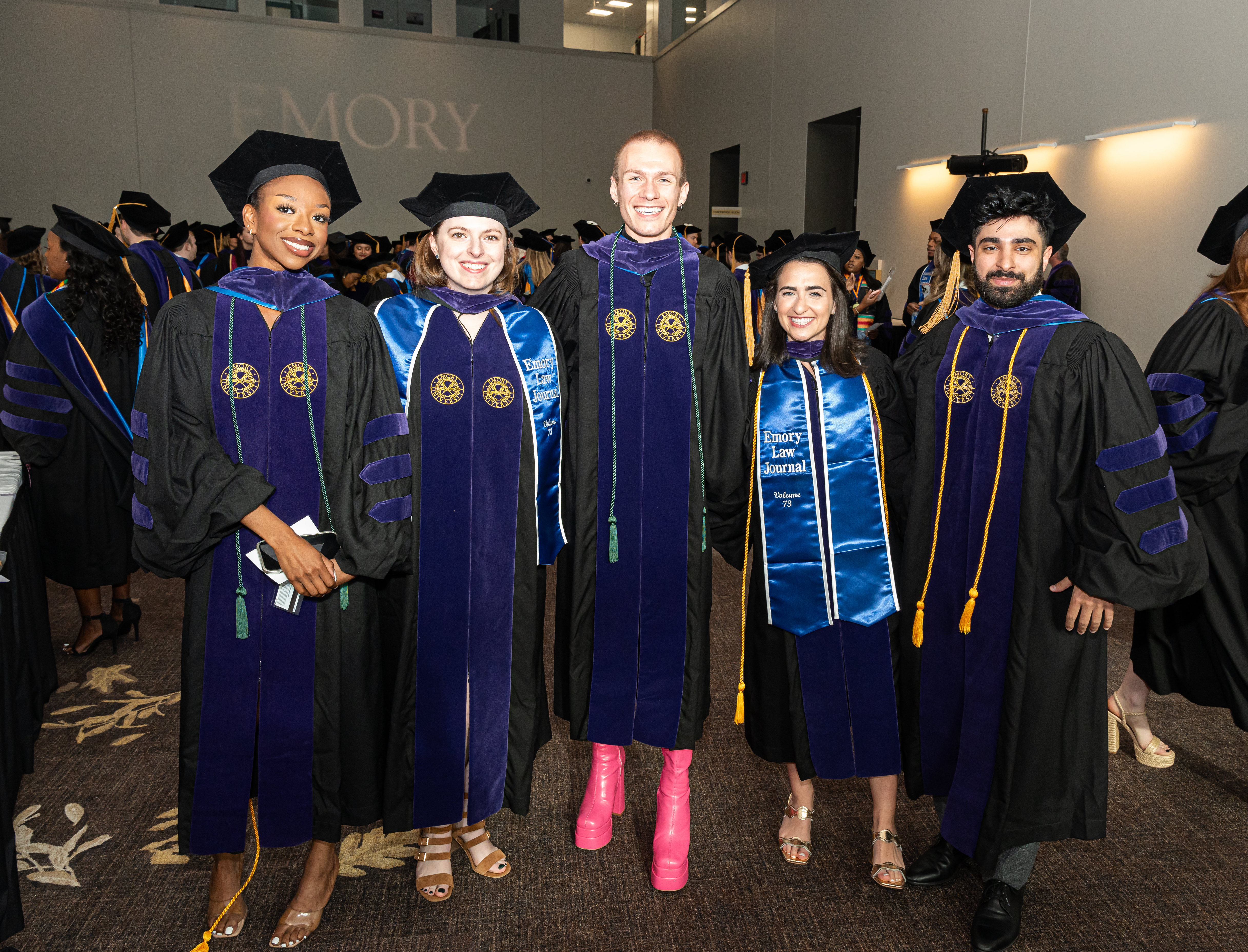 Emory Law students at graduation