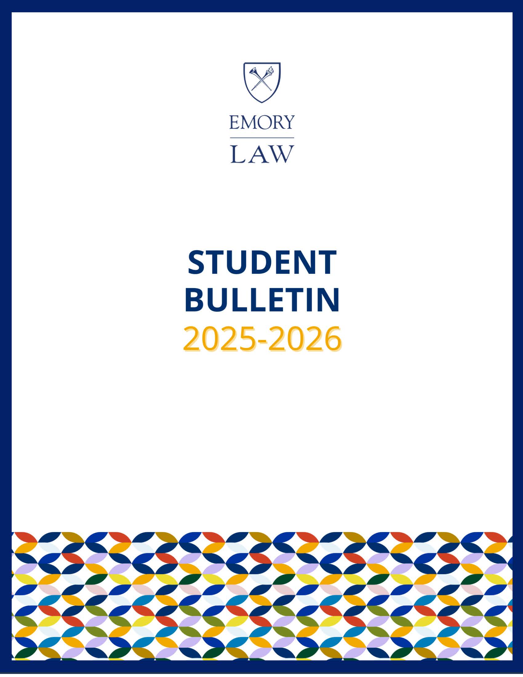 2025-2026 Student Bulletin Cover