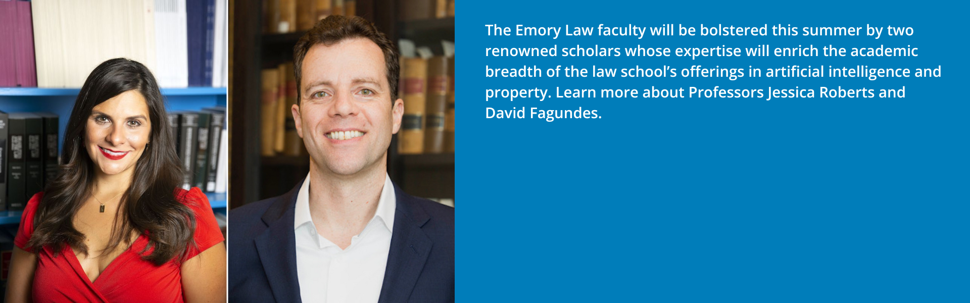 Emory Law will add 2 new faculty focused on AI and intellectual property