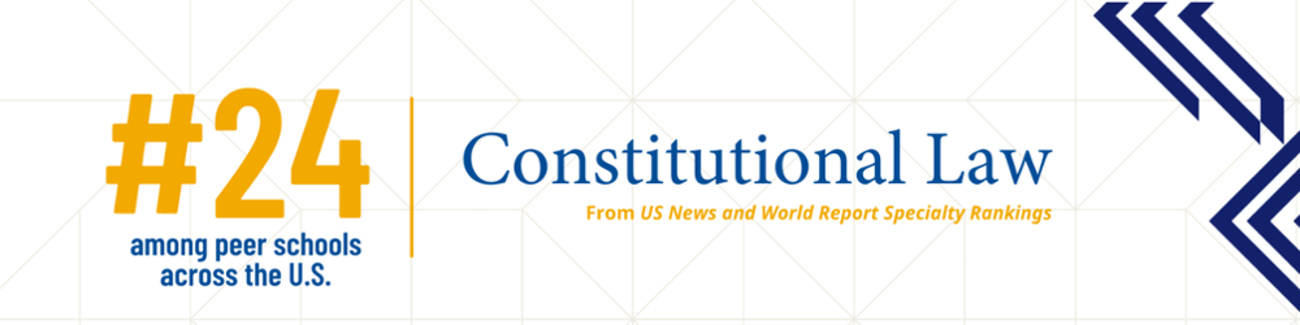 Constitutional Law is #24 among peer schools across the nation