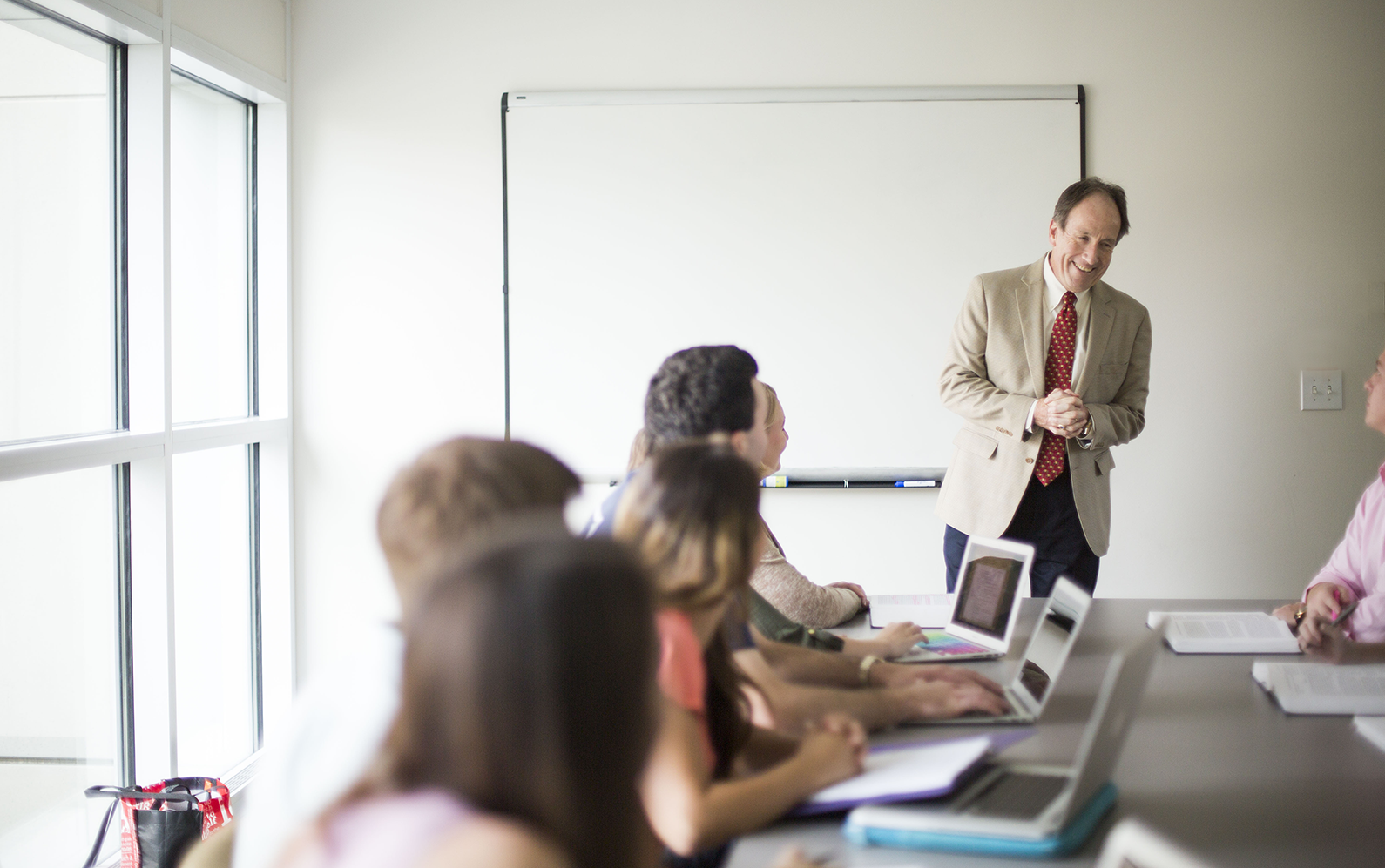 Professor Richard Freer in the classroom