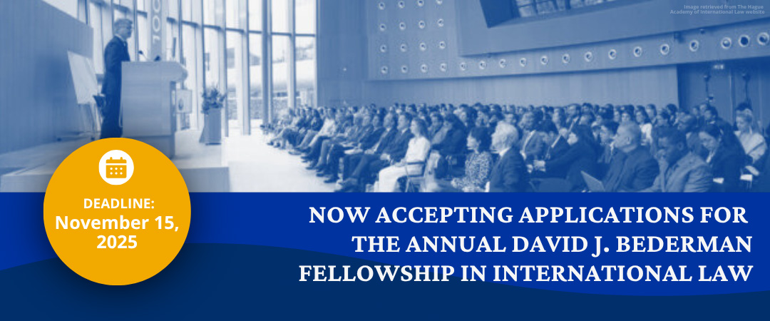 Bederman Fellowship accepting applications web banner